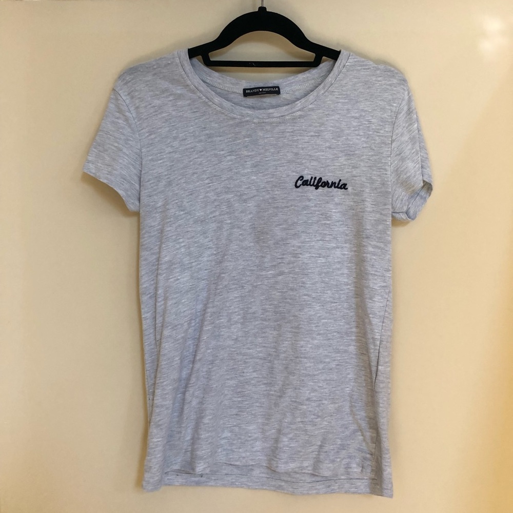 Brandy melville grey “california” t-shirt